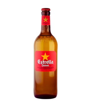 CERVEZA ESTRELLA DAMM BOTELLA 660 ML.
